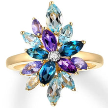 Load image into Gallery viewer, Rabia Flower Statement Ring
